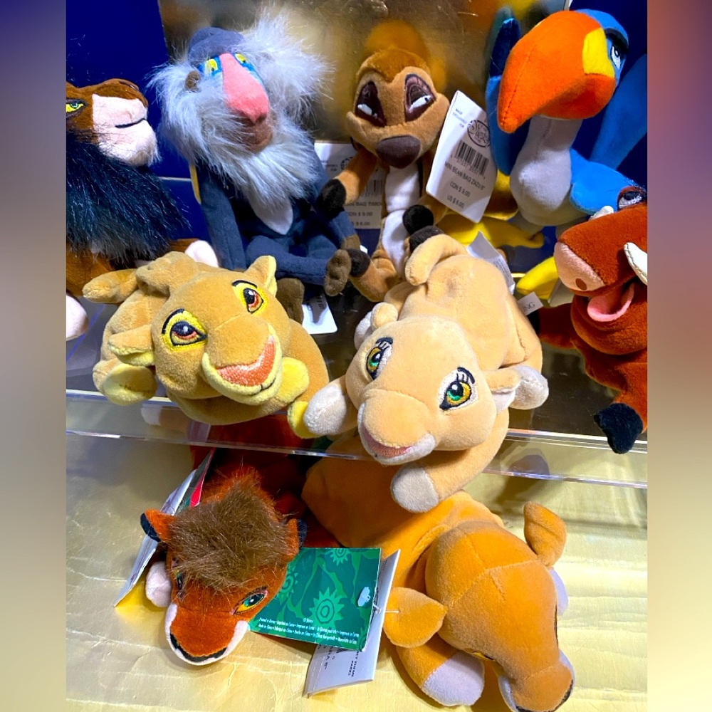 DISNEY EXCLUSIVE NWT VTG 1990s THE LION KING ORIGINAL BEAN BAG PLUSH SET OF 12 - Picture 7 of 16